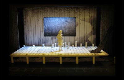 Michael Locher's set design for our upcoming production of... and Jesus Moonwalks the Mississippi: http://www.locherdesign.com/